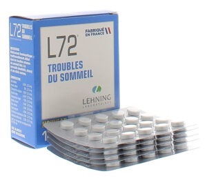 L72 troubles du sommeil Lehning - boîte de 100 comprimés ordodispersibles
