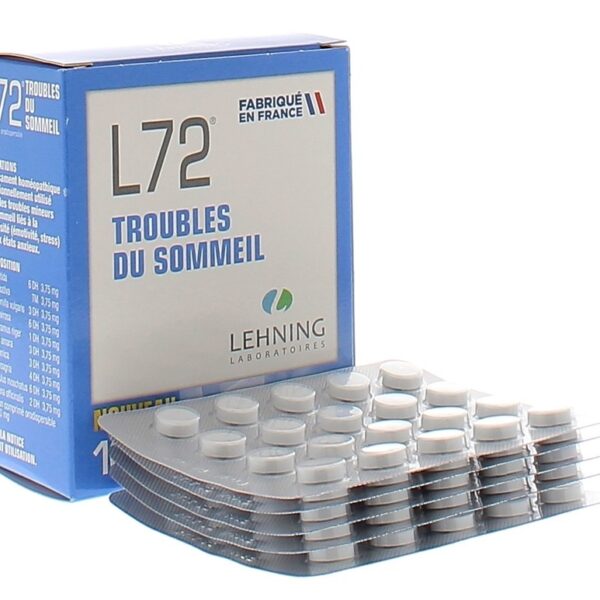 Lehning L72 Médicament Homéopathique Sommeil 100 Comprimés