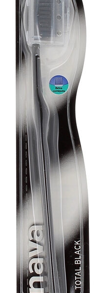 Brosse à dents total black Inava - une brosse à dents