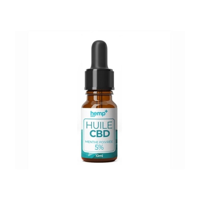 HUILE CBD 10ML MENTHE POIVRÉE 5% - HEMPDROP