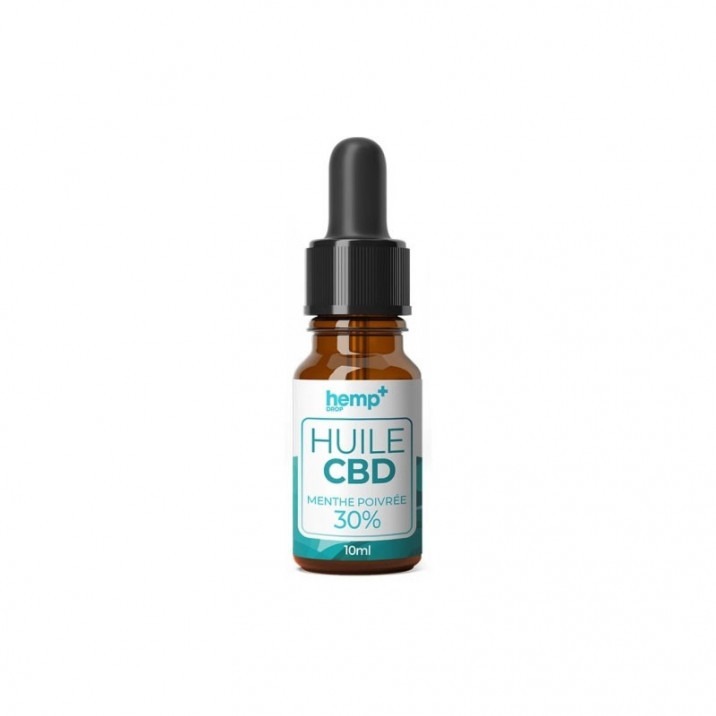 Huile CBD 30% - 10ml - Menthe poivrée - Hemp+Drop