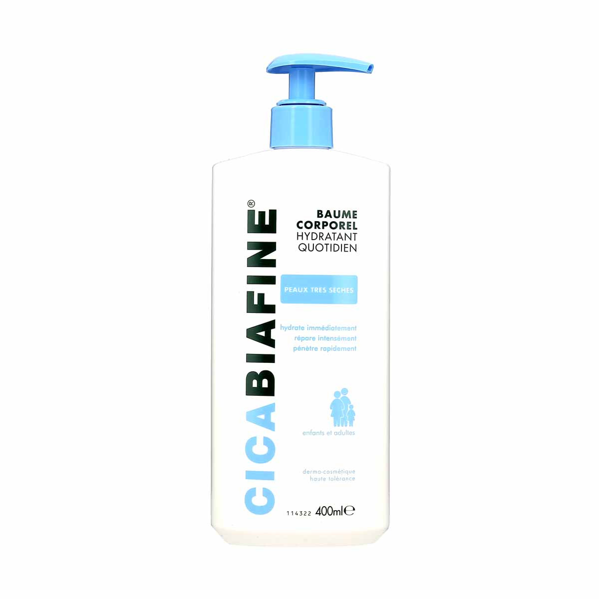 Cicabiafine Baume Corporel Hydratant Quotidien, flacon pompe de 400ml