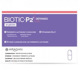 ARAGAN BIOTIC P2 DÉFENSES DPI BOÎTE DE 30 GÉLULES