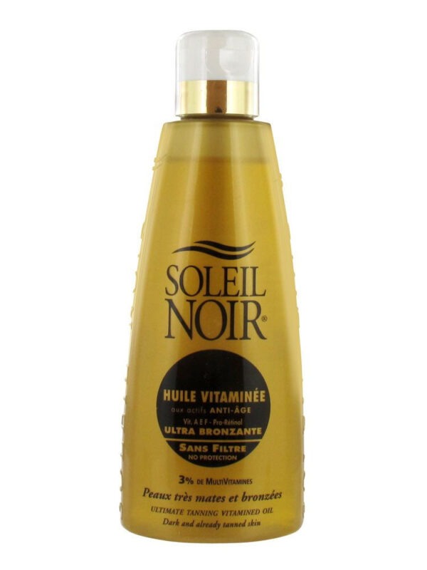 Soleil noir huile vitaminée ultra bronzante sans filtre 150 ml