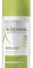 A-DERMA Biology Mousse Nettoyante Dermatologique Hydra-Protectrice Bio 150 ml