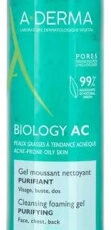 A-DERMA Biology AC Gel Moussant Nettoyant Purifiant Bio 200 ml