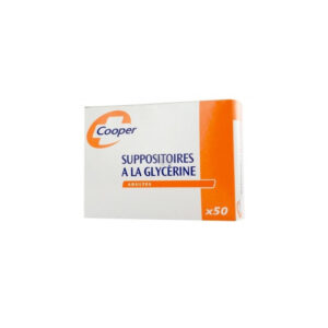 SUPPOSITOIRES A LA GLYCERINE ADULTES BOITE DE 50 COOPER