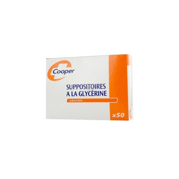 SUPPOSITOIRES A LA GLYCERINE ADULTES BOITE DE 50 COOPER