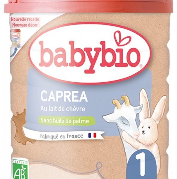 Babybio Caprea 1 au Lait de Chèvre de 0 à 6 Mois Bio 800 g