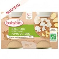 BABYBIO CHOU FLEUR POMME TERRE 6M 2X130G