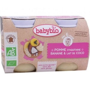 BABYBIO POT POMME/BANANE/COCO 130GX2