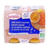 BABYBIO MAIS DOUX PATATE DOUCE QUINOA BIO 2X200G 8 MOIS+