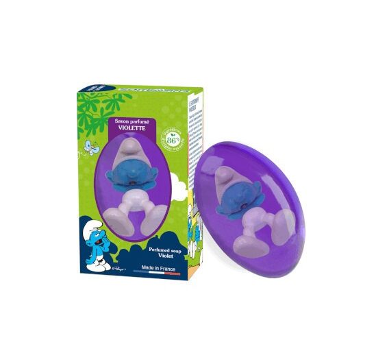 Le Comptoir du Bain Savon Solide Parfum Violette LES SCHTROUMPFS 80 g