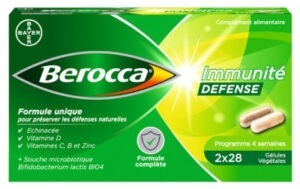 Berocca Immunité Défense 2 x 28 Gélules Végétales