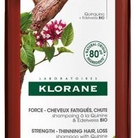 Klorane Force - Cheveux Fatigués & Chute Shampoing à la Quinine et Edelweiss Bio 400 ml