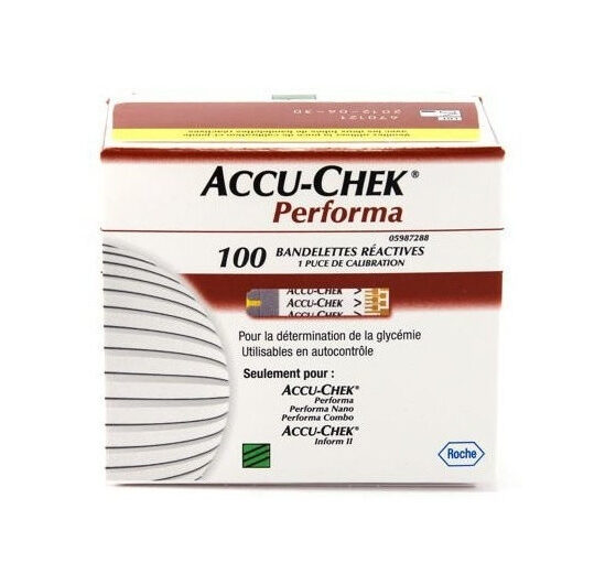Accu-Chek Performa Bandelettes Réactives x100
