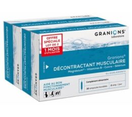 Granions Décontractant Musculaire Lot de 2 x 30 Ampoules