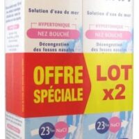 Sinomarin Solution d'Eau de Mer Nez Bouché Nourrissons Enfants Lot de 2 x 100 ml