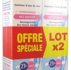 Sinomarin Solution d'Eau de Mer Nez Bouché Nourrissons Enfants Lot de 2 x 100 ml