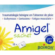 Arnigel 12 Sachets Boiron Ecchymoses, contusions, fatigue musculaire