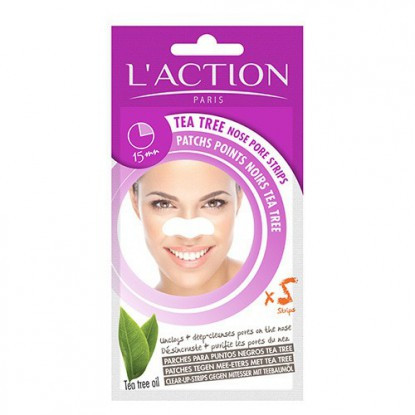 L’ACTION Patchs Points Noirs Tea Tree x5