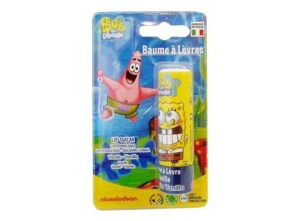 Baume à Lèvres Bob l'Eponge Parfum Vanille 5.7ml Tinokou
