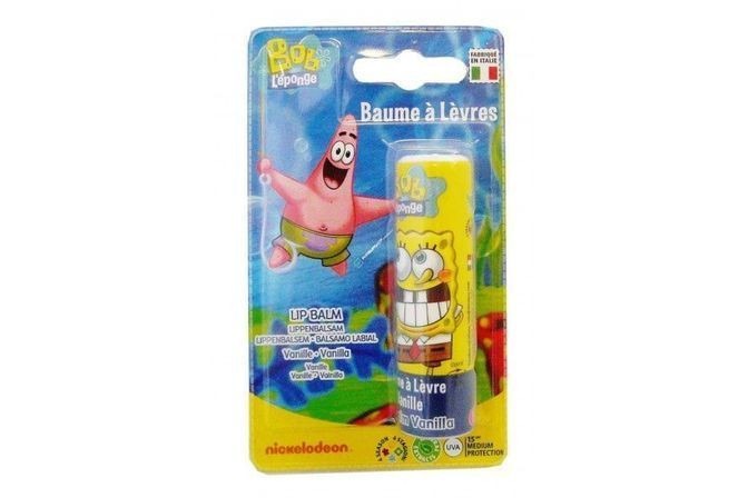 Baume à Lèvres Bob l'Eponge Parfum Vanille 5.7ml Tinokou