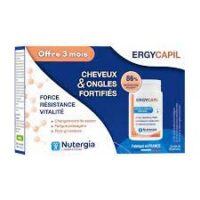 Nutergia Ergycapil Cheveux & Ongles Fortifiés 3 Pots de 90 Gélules