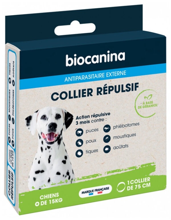 Biocanina Collier Répulsif Chiens de Plus de 15 kg