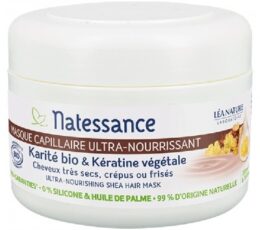 Natessance Masque Capillaire Ultra-Nourrissant Karité Bio & Kératine Végétale Bio 200 ml