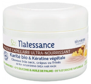 Natessance Masque Capillaire Ultra-Nourrissant Karité Bio & Kératine Végétale Bio 200 ml