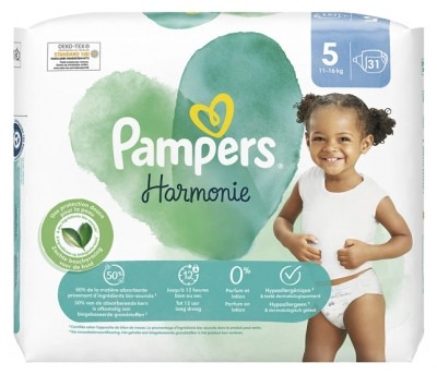 Pampers Harmonie 31 Couches Taille 5 pour 11-16 kg