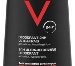 Vichy Homme Déodorant Ultra-Frais 24H Vaporisateur Lot de 2 x 100 ml