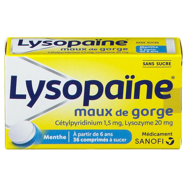 Lysopaïne Maux de Gorge 36 Comprimés