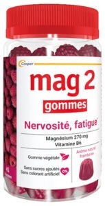 Mag 2 Gommes Nervosité Fatigue Framboise 45 Gummies