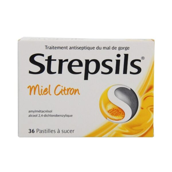 Strepsils Miel Citron 36 Pastilles à Sucer