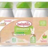 Babybio Croissance au Lait de Vache Français 3 de 10 Mois à 3 Ans Bio 6 Bouteilles de 25 cl