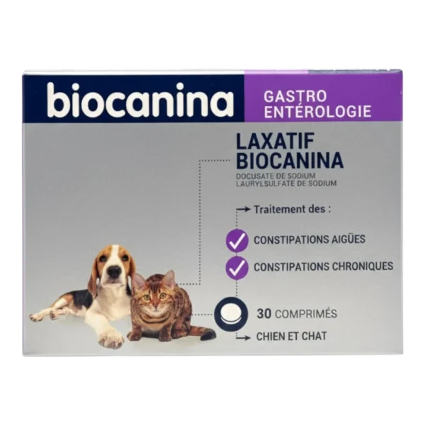 Biocanina Laxatif Chien & Chat 30 Comprimés