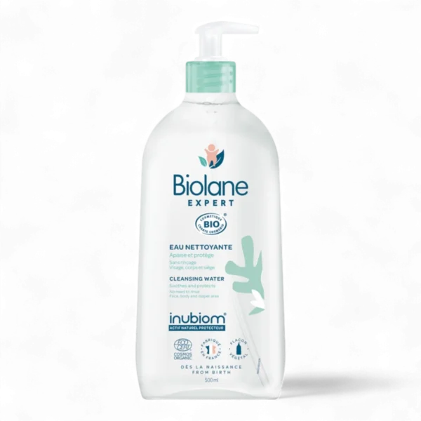 Biolane Expert Eau Nettoyante Sans Rinçage Bio 500 ml