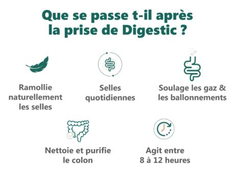 Digestic 60 Gélules - Formule Naturelle que se passe-t-il apres la prise de digestic