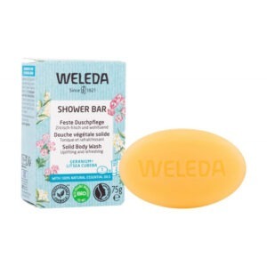 Douche végétale solide Géranium & Litsea Cubeba Weleda 75g