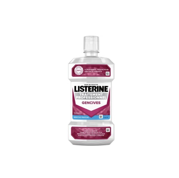 Listerine Traitement professionnel gencives Bain de bouche - 500ml Listerine Traitement professionnel gencives Bain de bouche - 500ml