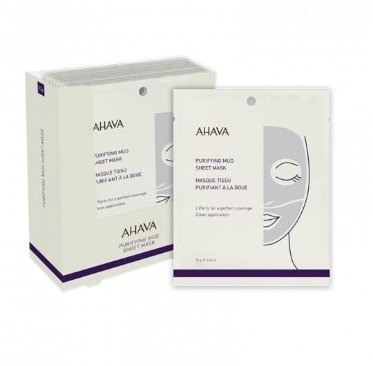 MASQUE TISSU PURIFIANT À LA BOUE AHAVA - USAGE UNIQUE - 18 G
