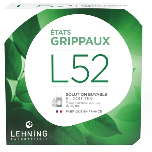 Lehning L52 - Solution Buvable en Gouttes États Grippaux (30 ml)