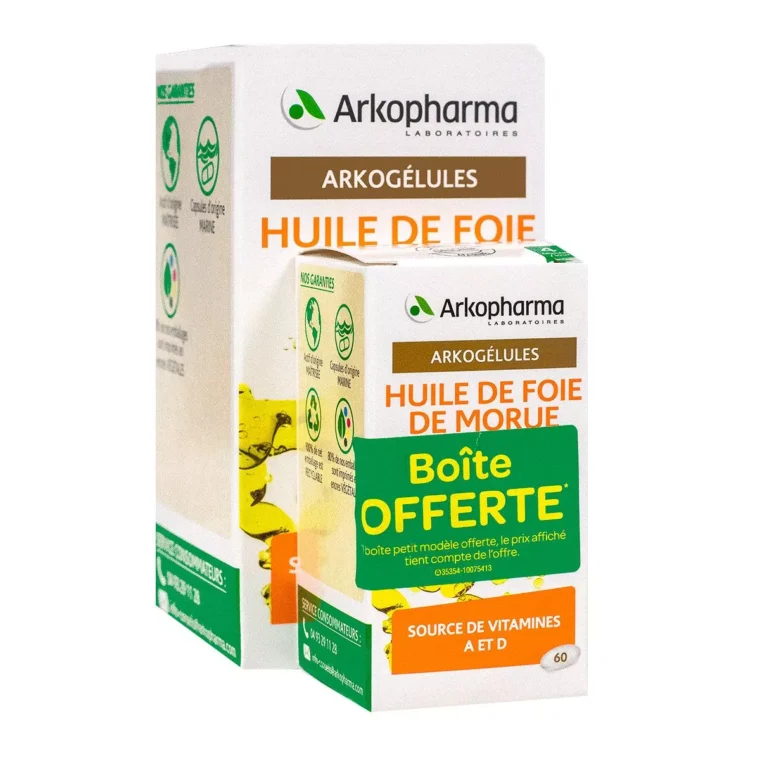 3578835503067 arkogelules huile foie de morue 220 60 gelules 2x