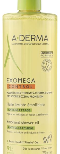 A-Derma Exomega Control Huile Lavante Apaisante 500 ml pour peaux sensibles