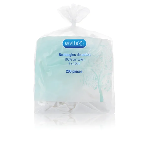 Alvita - Rectangles de Coton 200 unités_1500_1500