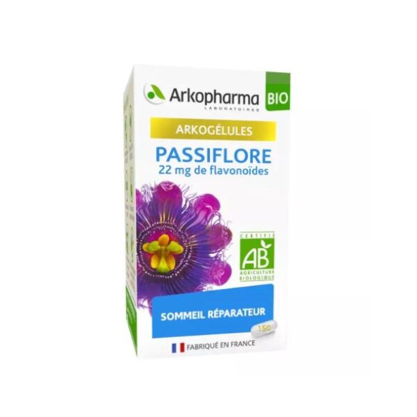 Arkogélules Bio Passiflore 22mg 150 Gélules Pour le Sommeil