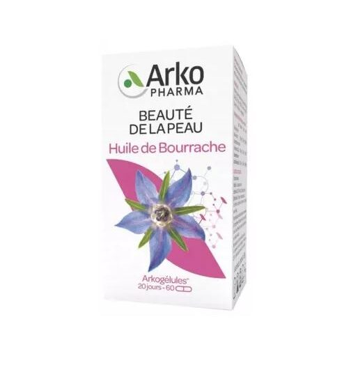 Arkopharma Arkogelules Huile de Bourrache Bio 60 Capsules Naturel