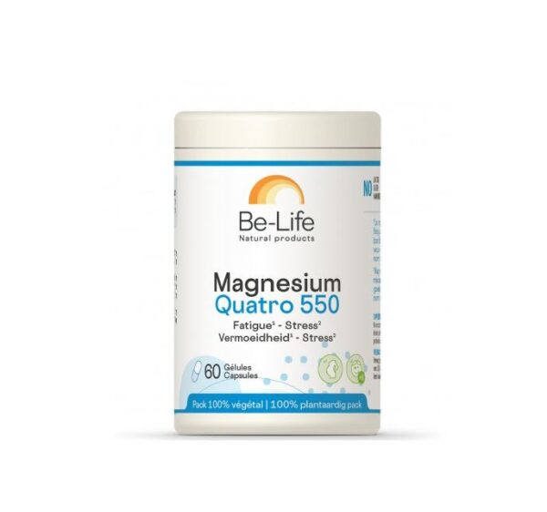 Be-Life Magnesium Quatro 550 Énergie Anti-Fatigue 60 Gélules Be-Life Magnesium Quatro 550 Énergie Anti-Fatigue 60 Gélules